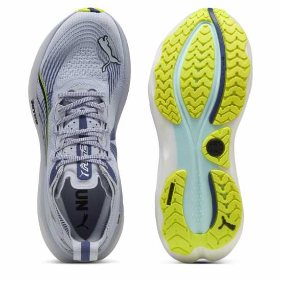 Puma Men's Foreverrun Nitro 2 Everyday Stable Road Running Shoes Grey-Blue-Yel 