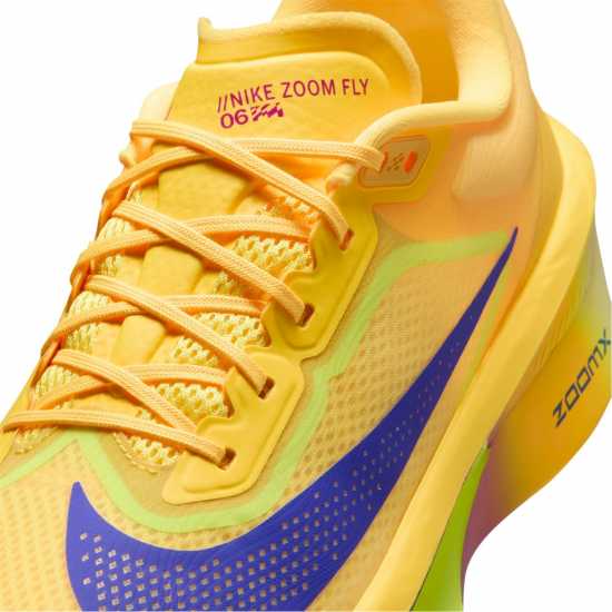 Nike Мъжки Обувки За Бягане Zoom Fly 6 Road Running Shoes Mens Citron Pulse 