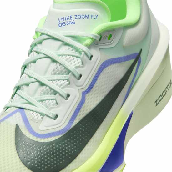 Nike Мъжки Обувки За Бягане Zoom Fly 6 Road Running Shoes Mens Green/Volt 