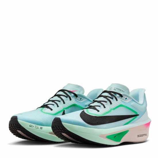 Nike Мъжки Обувки За Бягане Zoom Fly 6 Road Running Shoes Mens Glacier Ice 