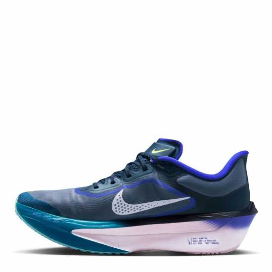 Nike Мъжки Обувки За Бягане Zoom Fly 6 Road Running Shoes Mens Обсидиан/Бял Nike Мъжки Обувки За Бягане Zoom Fly 6 Road Running Shoes Mens Обсидиан/Бял