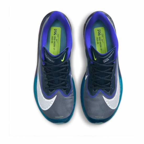 Nike Мъжки Обувки За Бягане Zoom Fly 6 Road Running Shoes Mens Обсидиан/Бял Nike Мъжки Обувки За Бягане Zoom Fly 6 Road Running Shoes Mens Обсидиан/Бял