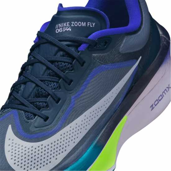 Nike Мъжки Обувки За Бягане Zoom Fly 6 Road Running Shoes Mens Обсидиан/Бял Nike Мъжки Обувки За Бягане Zoom Fly 6 Road Running Shoes Mens Обсидиан/Бял