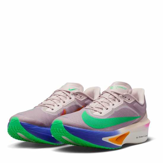 Nike Мъжки Обувки За Бягане Zoom Fly 6 Road Running Shoes Mens ЕК Червено/Зелено 