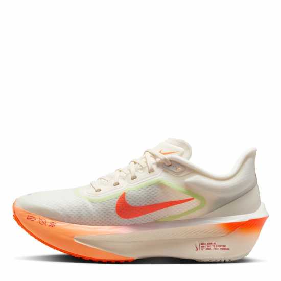 Nike Zoom Fly 6 Road Running Shoes Womens Ivory/Crimson Дамски маратонки за бягане