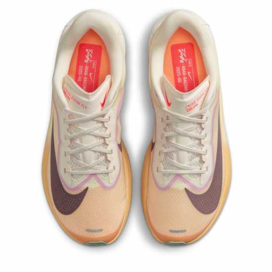 Nike Zoom Fly 6 Road Running Shoes Womens Sail/Orange 