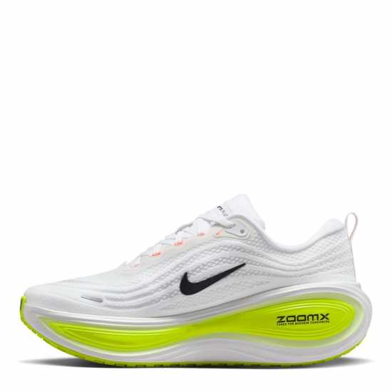 Nike Мъжки Обувки За Бягане Vomero Plus Road Running Shoes Mens White/Volt Nike Мъжки Обувки За Бягане Vomero Plus Road Running Shoes Mens White/Volt