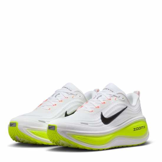Nike Мъжки Обувки За Бягане Vomero Plus Road Running Shoes Mens White/Volt Nike Мъжки Обувки За Бягане Vomero Plus Road Running Shoes Mens White/Volt