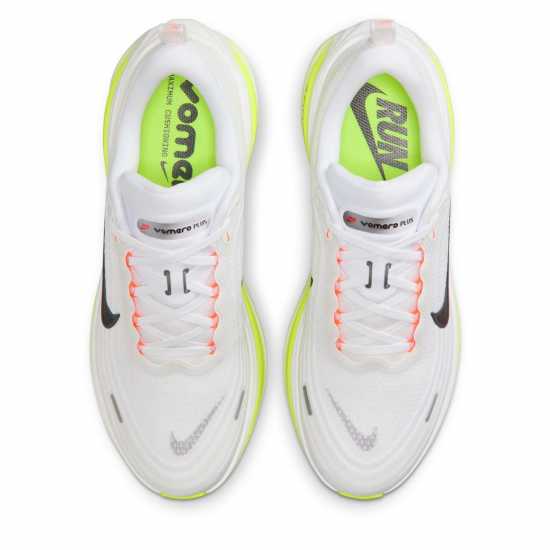 Nike Мъжки Обувки За Бягане Vomero Plus Road Running Shoes Mens White/Volt Nike Мъжки Обувки За Бягане Vomero Plus Road Running Shoes Mens White/Volt