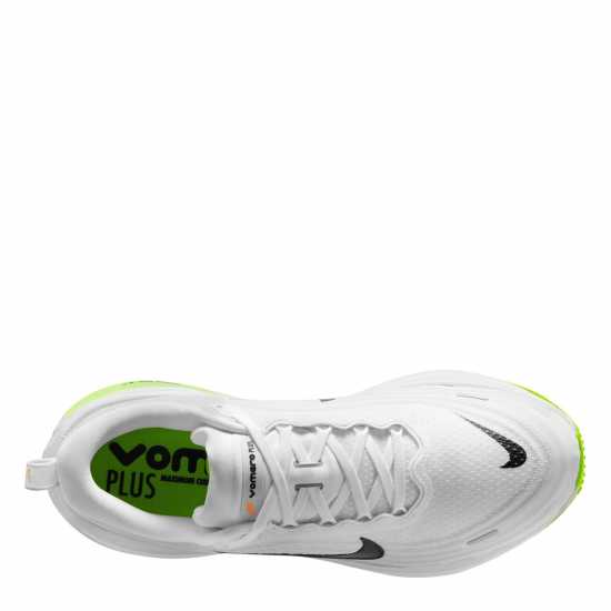 Nike Мъжки Обувки За Бягане Vomero Plus Road Running Shoes Mens White/Volt Nike Мъжки Обувки За Бягане Vomero Plus Road Running Shoes Mens White/Volt