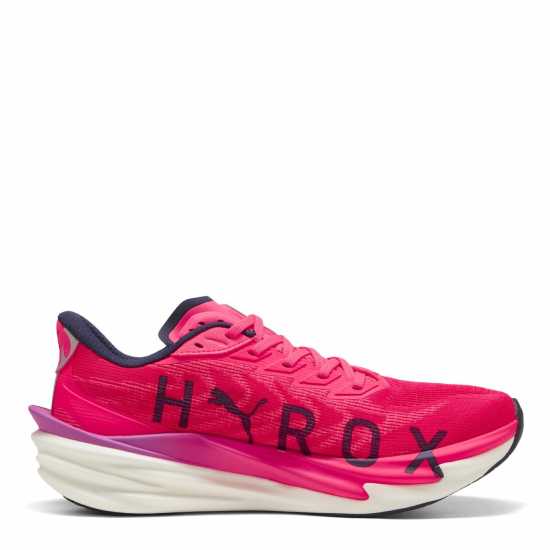 Puma Mens Deviate Nitro 4 Running Shoes Hyrox Pink 