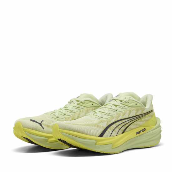 Puma Mens Deviate Nitro 4 Road Running Shoes Spritz/Lux Lime Puma Mens Deviate Nitro 4 Road Running Shoes Spritz/Lux Lime