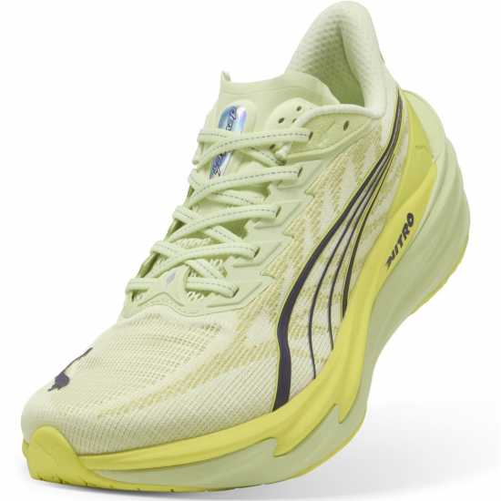 Puma Mens Deviate Nitro 4 Road Running Shoes Spritz/Lux Lime Puma Mens Deviate Nitro 4 Road Running Shoes Spritz/Lux Lime