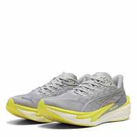 Puma Mens Deviate Nitro 4 Running Shoes Silver/Green Puma Mens Deviate Nitro 4 Running Shoes Silver/Green