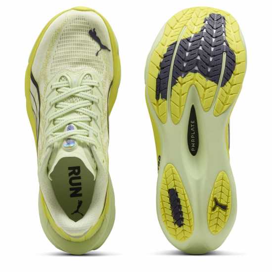 Puma Womens Puma Deviate Nitro 4 Road Running Shoes Spritz/Lux Lime 
