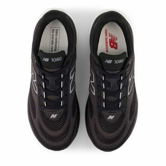 New Balance 1080V15 Road Running Shoes Womens Black/White 