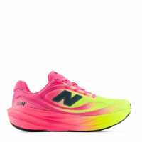 New Balance 1080V15 Road Running Shoes Womens Pink Heat/Green 