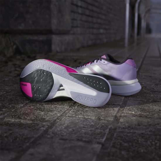 Adidas Adizero Boston 13 Road Running Shoes Womens Прахова слива Adidas Adizero Boston 13 Road Running Shoes Womens Прахова слива