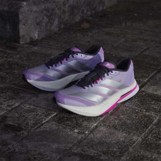 Adidas Adizero Boston 13 Road Running Shoes Womens Прахова слива Adidas Adizero Boston 13 Road Running Shoes Womens Прахова слива