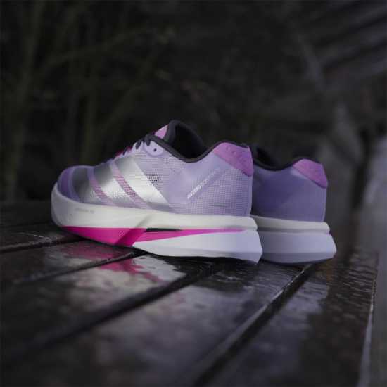 Adidas Adizero Boston 13 Road Running Shoes Womens Прахова слива Adidas Adizero Boston 13 Road Running Shoes Womens Прахова слива