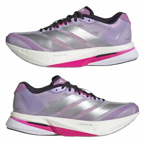 Adidas Adizero Boston 13 Road Running Shoes Womens Прахова слива Adidas Adizero Boston 13 Road Running Shoes Womens Прахова слива