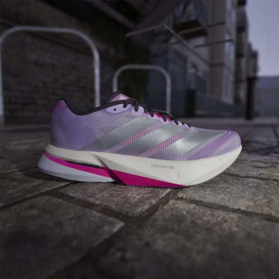 Adidas Adizero Boston 13 Road Running Shoes Womens Прахова слива Adidas Adizero Boston 13 Road Running Shoes Womens Прахова слива