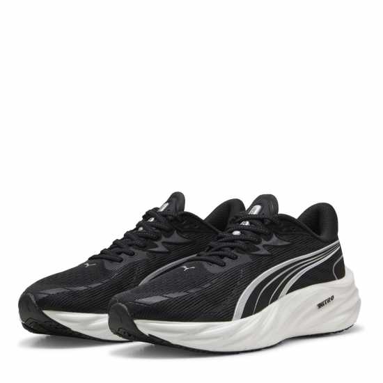 Puma Velocity Nitro 4 Trainers Mens Black/White Мъжки маратонки