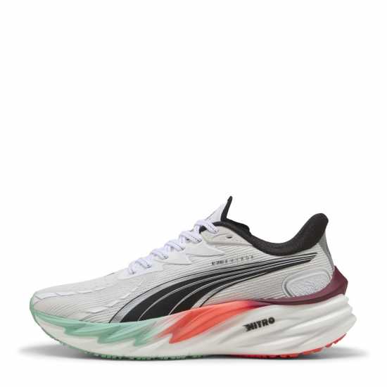 Puma Velocity Nitro 4 Trainers Womens Hyrox White/Red Маратонки за бягане