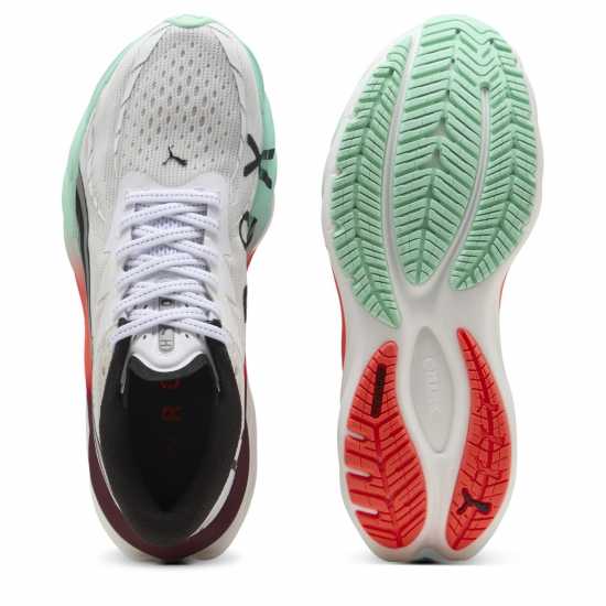 Puma Velocity Nitro 4 Trainers Womens Hyrox White/Red Маратонки за бягане