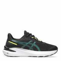 Asics Gt-1000 13 Gs Road Running Shoes Unisex Kids Черно/Зелено 