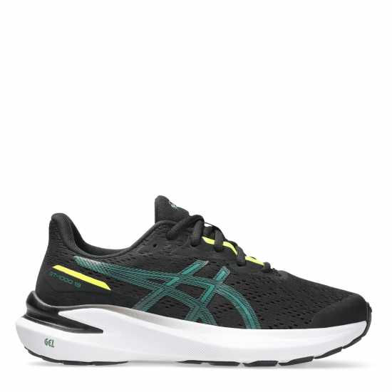 Asics Gt-1000 13 Gs Road Running Shoes Unisex Kids Черно/Зелено Asics Gt-1000 13 Gs Road Running Shoes Unisex Kids Черно/Зелено