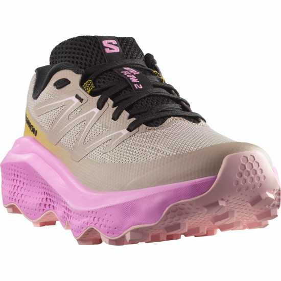 Salomon Shoes Ultra Flow 2 W Ethere/cyclamen/bla Trail Running Womens Ethere/Clay 