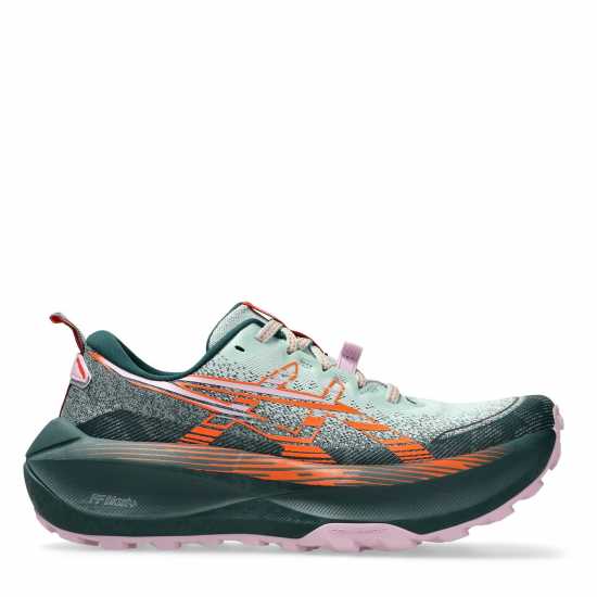 Asics Маратонки За Бягане По Пътеки Trabuco Max 4 Trail Running Shoes Womens Мъх/Оранжево Дамски туристически сандали