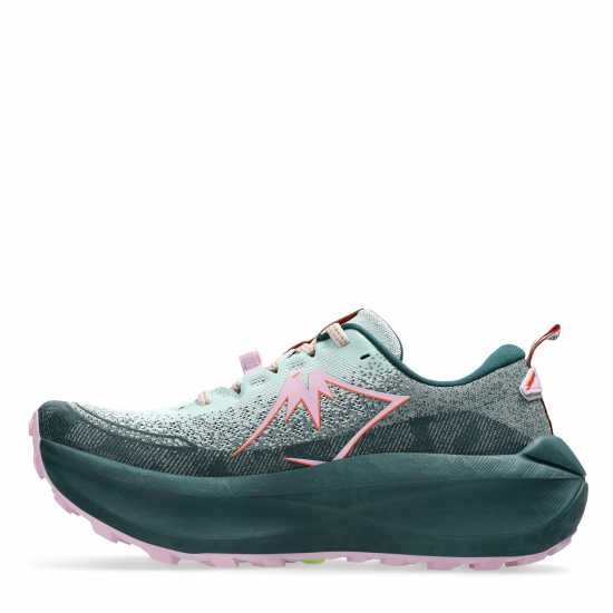 Asics Маратонки За Бягане По Пътеки Trabuco Max 4 Trail Running Shoes Womens Мъх/Оранжево Дамски туристически сандали