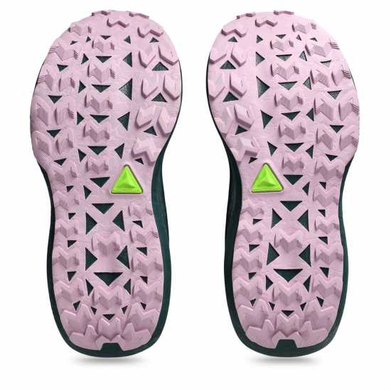 Asics Маратонки За Бягане По Пътеки Trabuco Max 4 Trail Running Shoes Womens Мъх/Оранжево Дамски туристически сандали