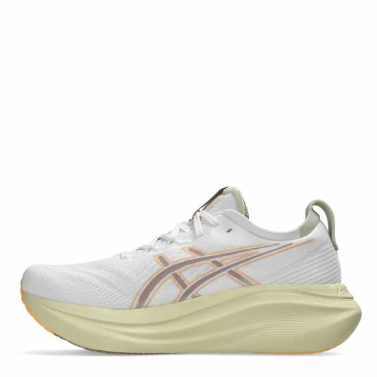 Asics Мъжки Обувки За Бягане Gel-Nimbus 27 Road Running Shoes Mens White/Fawn Мъжки маратонки