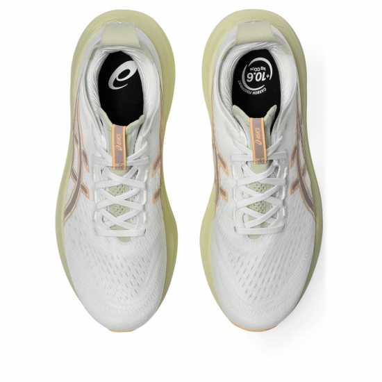 Asics Мъжки Обувки За Бягане Gel-Nimbus 27 Road Running Shoes Mens White/Fawn Мъжки маратонки