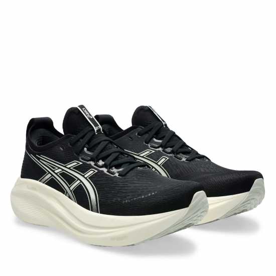 Мъжки маратонки Asics Мъжки Обувки За Бягане Gel-Nimbus 27 Road Running Shoes Mens Черно/Бяло Asics Мъжки Обувки За Бягане Gel-Nimbus 27 Road Running Shoes Mens Черно/Бяло Мъжки маратонки