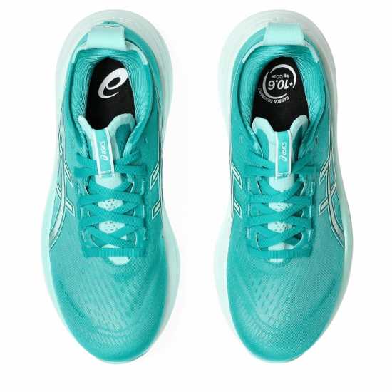 Маратонки за бягане Asics Gel-Nimbus 27 Road Running Shoes Womens Вълново тюркоазено Asics Gel-Nimbus 27 Road Running Shoes Womens Вълново тюркоазено Маратонки за бягане