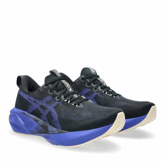 Asics Novablast 5 Mens Running Shoes Black/Cobalt Asics Мъжки Маратонки За Бягане Novablast 5 Mens Running Shoes Black/Cobalt