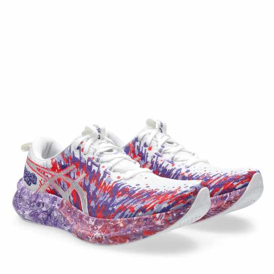 Asics Мъжки Обувки За Бягане Noosa Tri 16 Road Running Shoes Mens White/Purple Мъжки маратонки