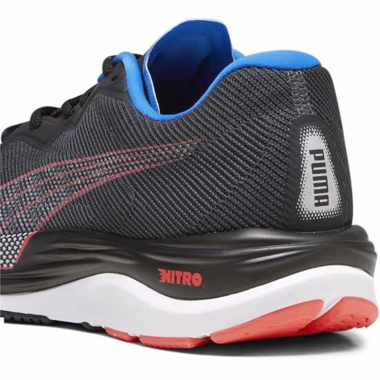 Puma Мъжки Обувки За Бягане Velocity Nitro 2 Running Shoes Mens Black/Blue Мъжки маратонки