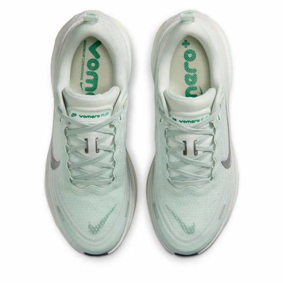 Nike Vomero Plus Running Shoes Womens Silver/Green 