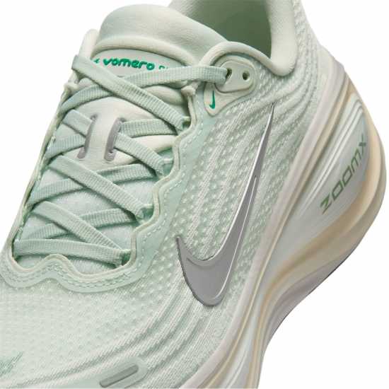 Nike Vomero Plus Running Shoes Womens Silver/Green 