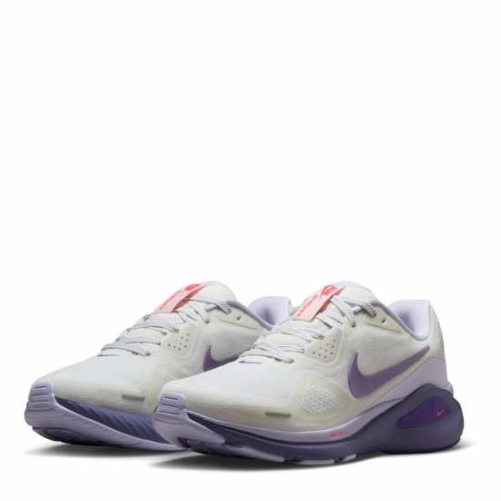 Nike Structure 26 Trainers Womens Smt Wht/Grape Маратонки за бягане