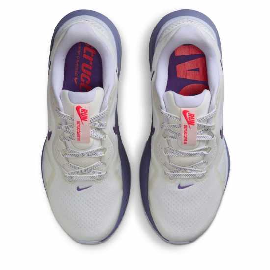 Nike Structure 26 Trainers Womens Smt Wht/Grape Маратонки за бягане