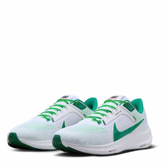 Nike Air Zoom Pegasus 40 PRM Men's Road Running Shoes White/Green Мъжки маратонки