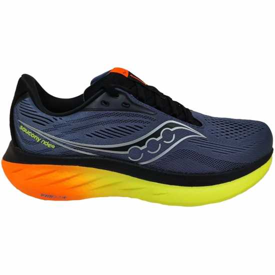 Saucony Men's Ride 18 Everyday Neutral Road Running Shoes Сянка/Визи Saucony Men's Ride 18 Everyday Neutral Road Running Shoes Сянка/Визи
