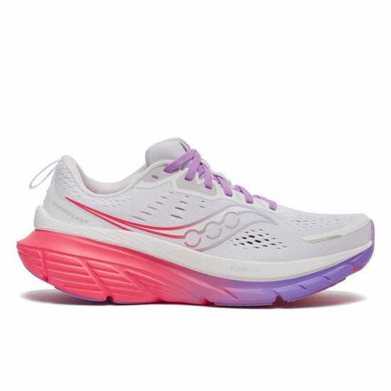 Saucony Guide 18 Running Shoes Womens White/Crocus Маратонки за бягане