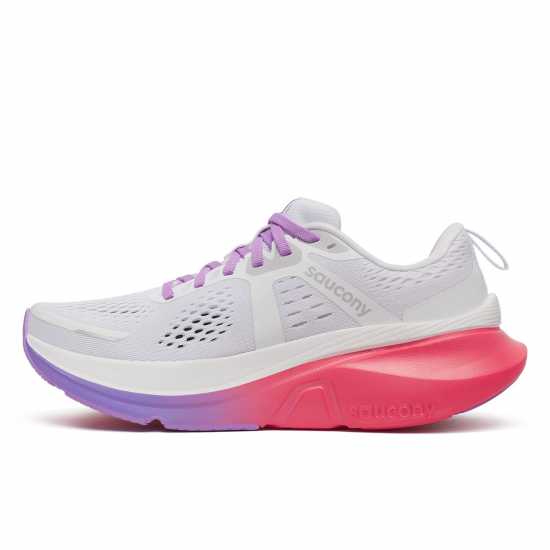 Saucony Guide 18 Running Shoes Womens White/Crocus Маратонки за бягане